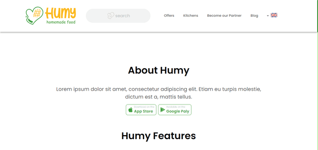 humy landing page